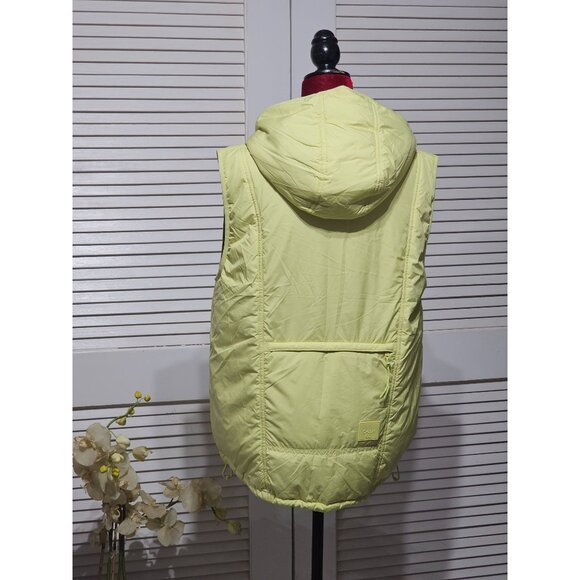 NWT Calia Women's Light Green Hooded Puffer Vest Packable Zipper Size L 2894 - Picture 6 of 13